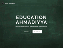 Tablet Screenshot of educationahmadiyya.us